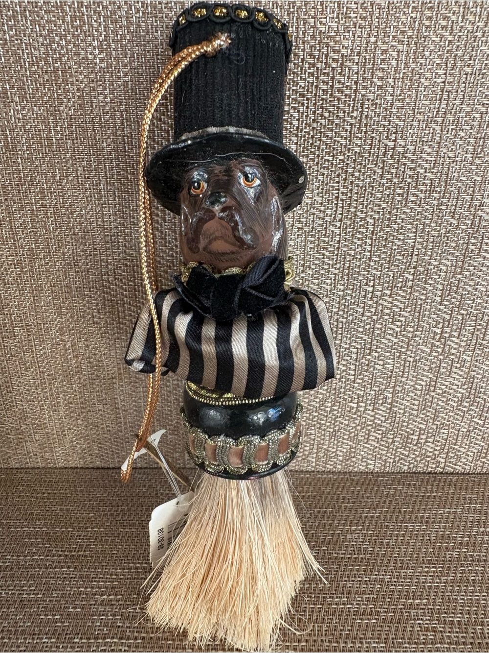 Katherines Collection Great Dane Dapper Dog Christmas Tree Ornament Top Hat NWT